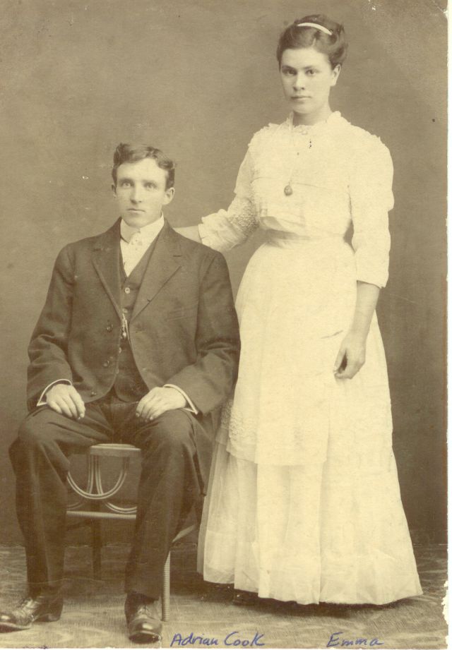 Adrian Cook and wife Emma